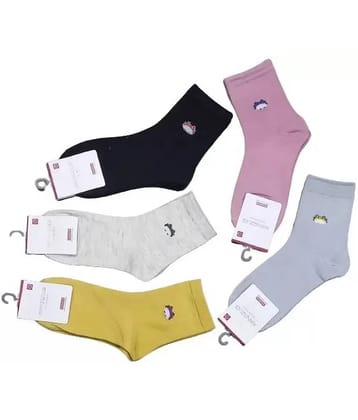 Cavenders Pack of 5 Unisex Cotton Ankle Length Socks ( Multicolor ) - None