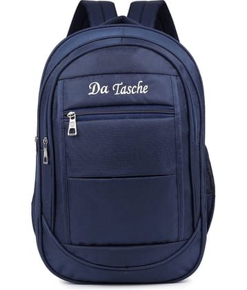 Da Tasche Navy Blue Polyester Backpack For Kids