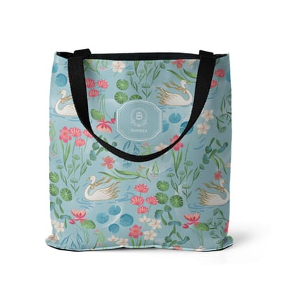 Swan's Lake Tote Bag-Blue / Basic