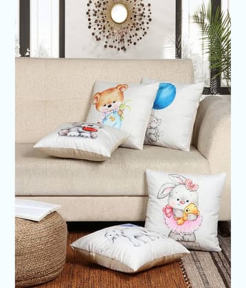 BELLA TRUE - Set of 5 Cushion Covers Abstract Themed