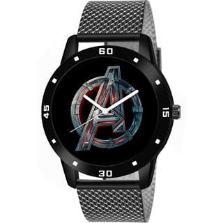 Axton AXT- Avengers-02 Men Round Dial Analog Black Watch