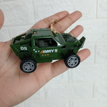 Army Vehicle Pull-Back Keychain - Single Piece-Jeep