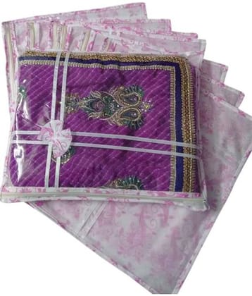 Non-Woven Designer Saree Cover Cloth Storage & Organizer ,Red ( Pack of 8 ) Single Saree Cover