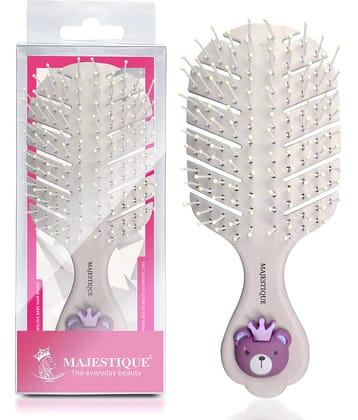 Majestique Detangling Baby Hair Brush, Detangling Brush for Baby Kids, Women - Color May Vary