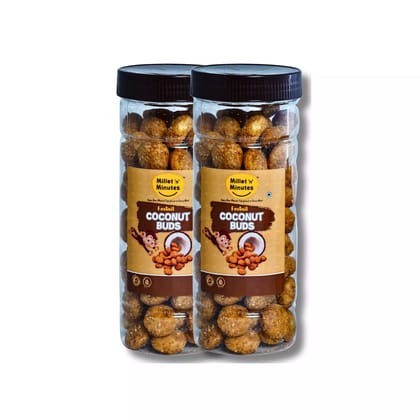 MilletnMinutes Foxtail Millet Coconut Buds - Pack of 2(80gm each)