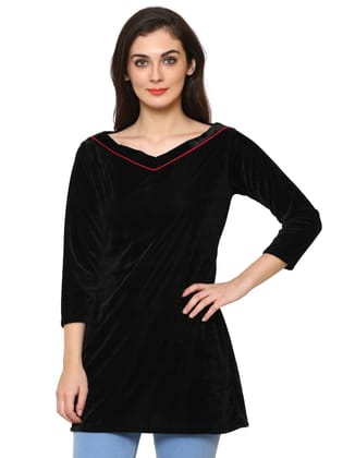Klamotten Women's Velvet full Sleeves Top WD6K Klamotten Women's Velvet full Sleeves Top WD6K