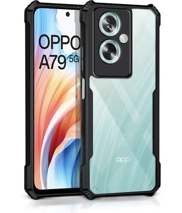 VAKIBO Plain Cases Compatible For Rubber Oppo A79 5G ( Pack of 1 )