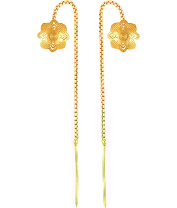 VIVASTRI Golden Threader Earrings ( Pack of 1 )