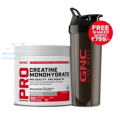 GNC Pro Performance Creatine Monohydrate 250 gms Unflavoured