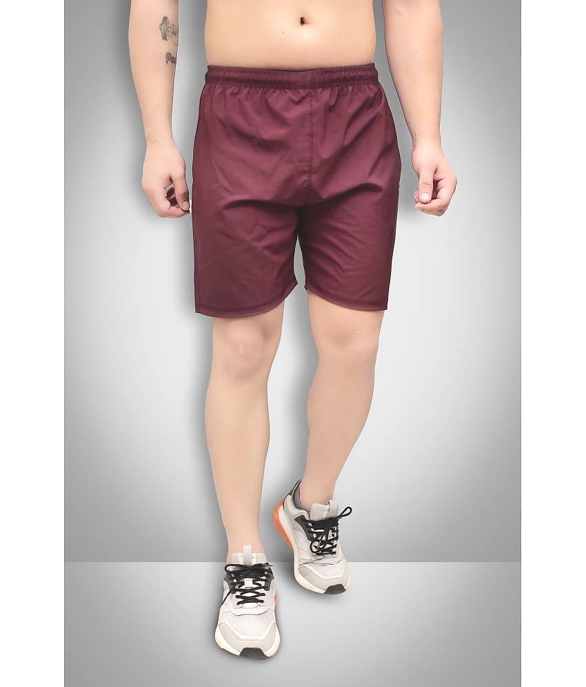 Forbro - Maroon Polyester Men's Cycling Shorts ( Pack of 1 )