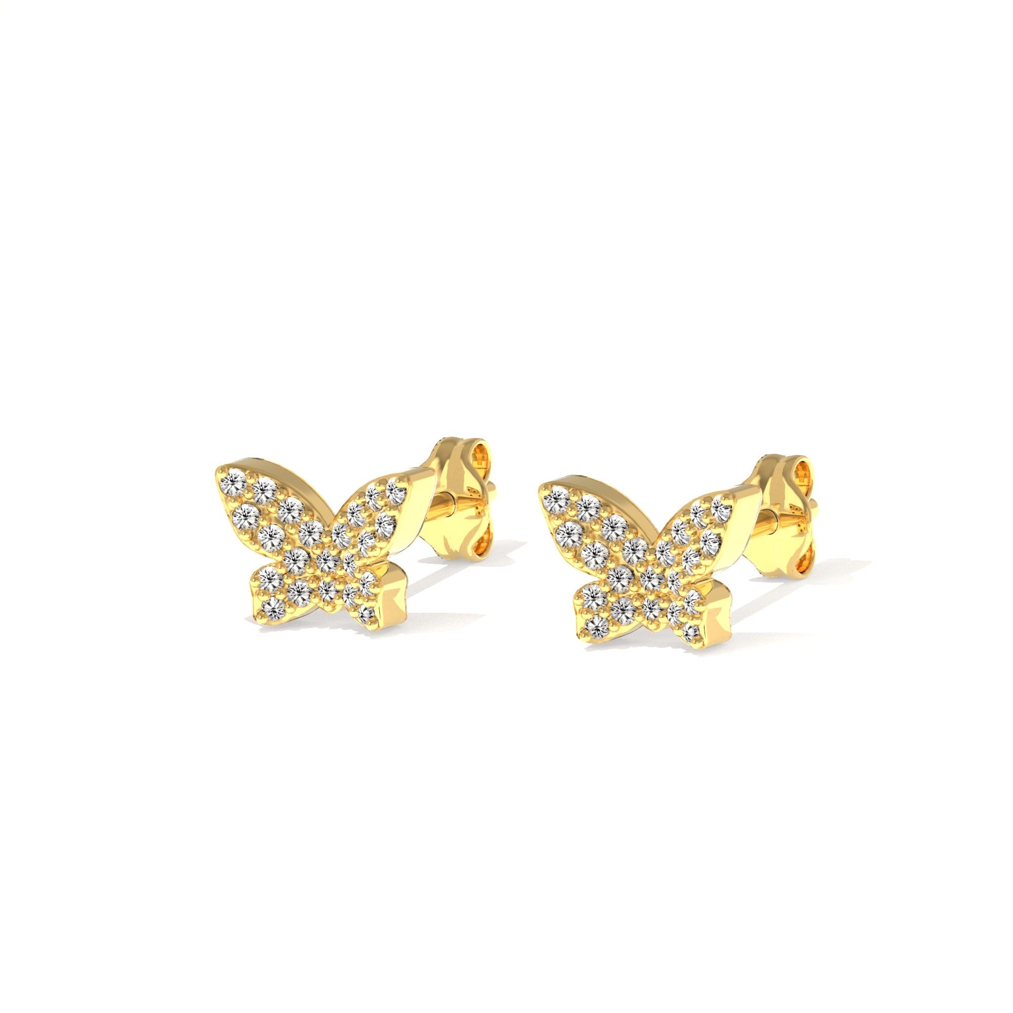 Butterfly Studs-18k Gold Plated
