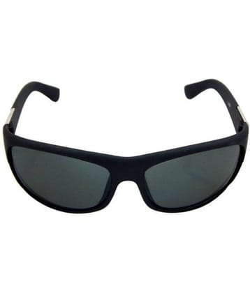 Kanny Devis - Black Wrap Around Sunglasses ( Pack of 1 )