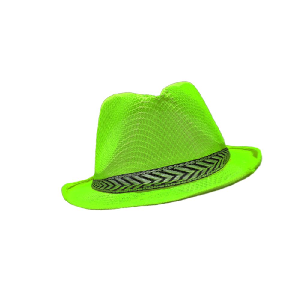 Fedora Hat Neon Green