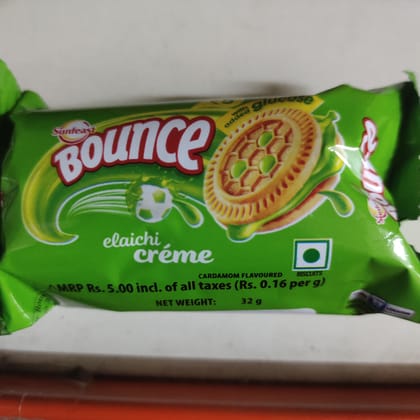 Sunfeast Bounce Biscuits - elaichi Creme Cookies