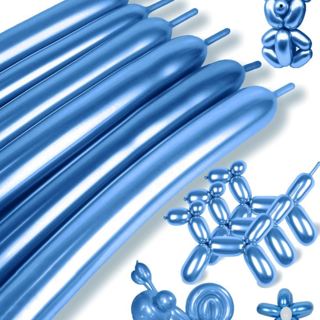 Chrome Blue Shiny BT Balloons - 36 inches - 50PC