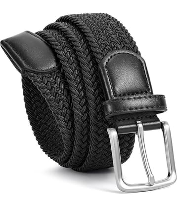 Infispace - Black Nylon Men's Formal Belt ( Pack of 1 )