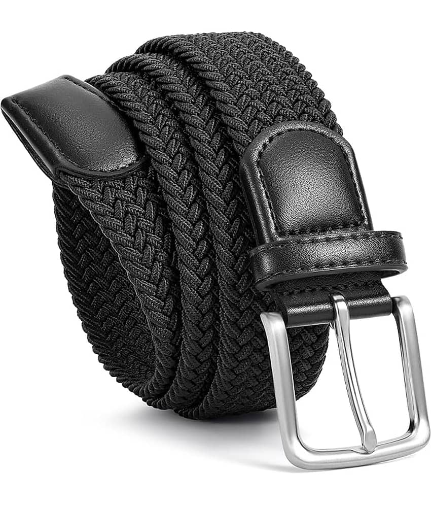 Infispace - Black Nylon Men's Formal Belt ( Pack of 1 )