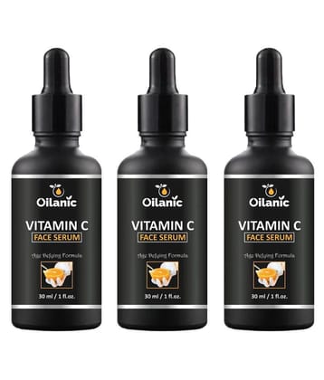 Oilanic Vitamin C Face Serum-For Lightening & Brightening Face Serum 90 mL Pack of 3