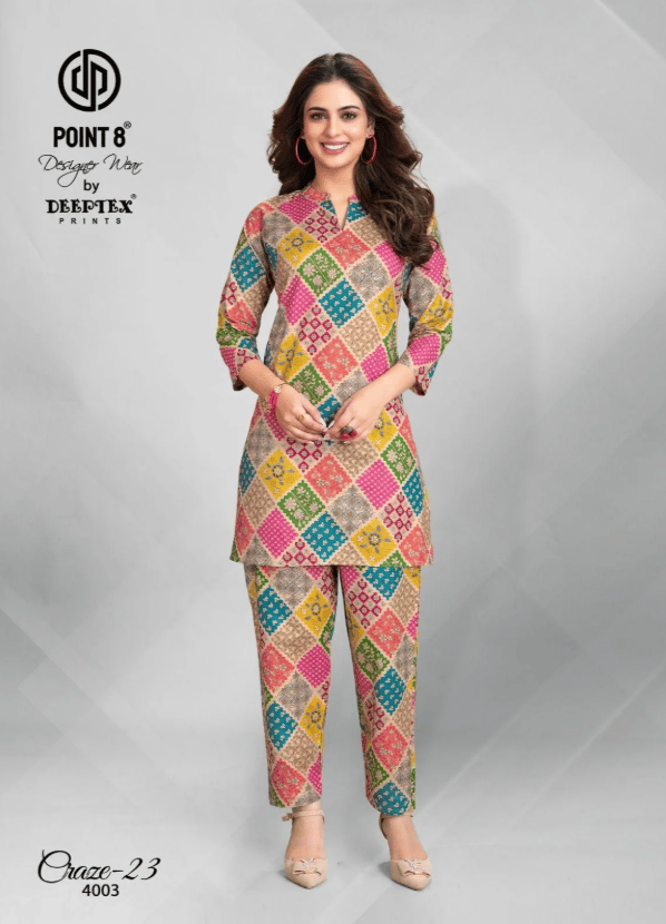Craze 23 Deeptex Prints Co Ord Set