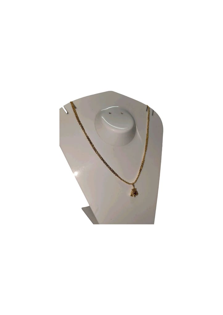 Gold Plated Traditional Pendant Set with Chain for Women