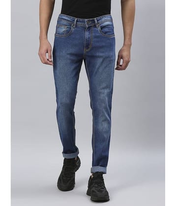 HJ HASASI - Blue Cotton Blend Slim Fit Men's Jeans ( Pack of 1 )
