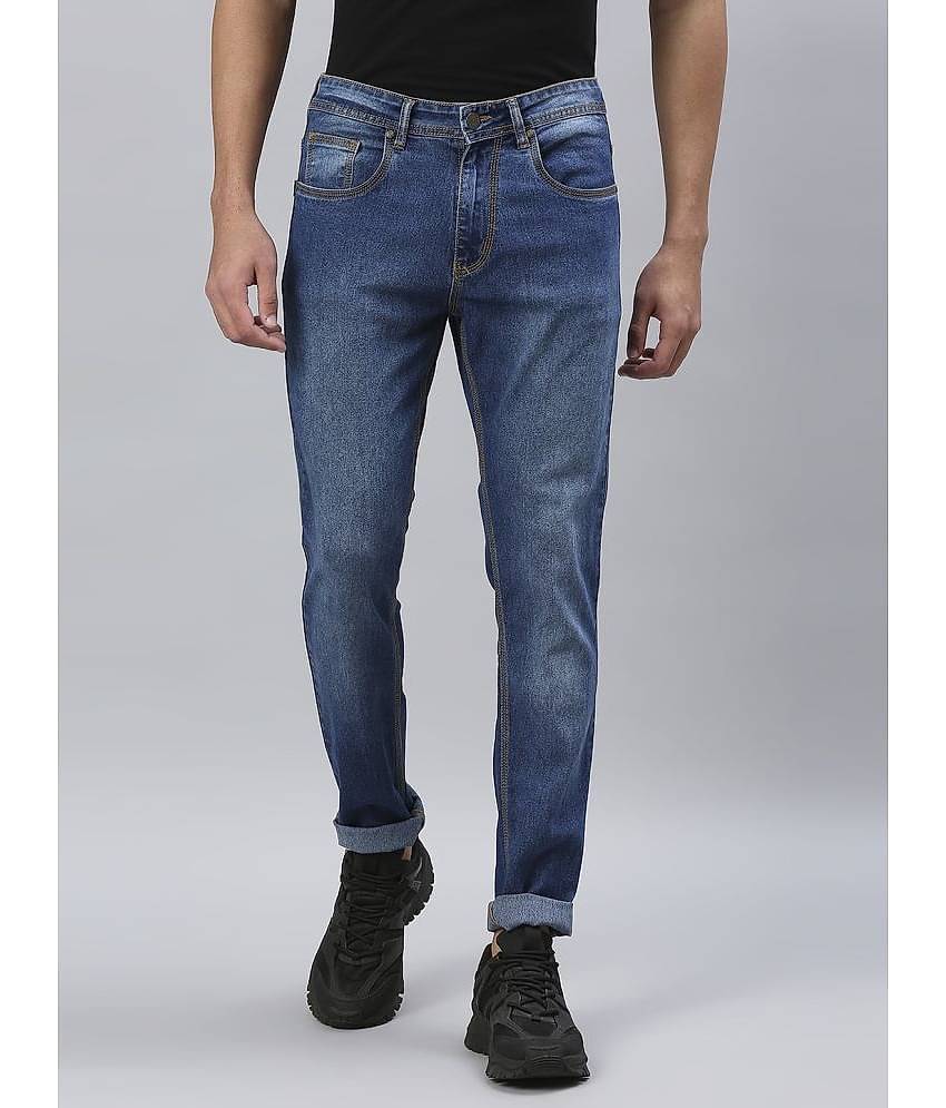 HJ HASASI - Blue Cotton Blend Slim Fit Men's Jeans ( Pack of 1 )