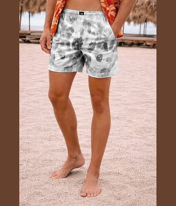 FTX Grey Cotton Blend Men's Shorts ( Pack of 1 )