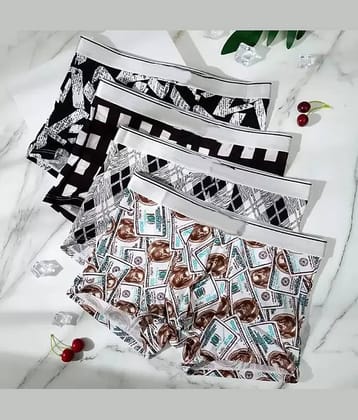 Cavenders Pack of 3 Nylon Trunks For Men's ( Multicolor )