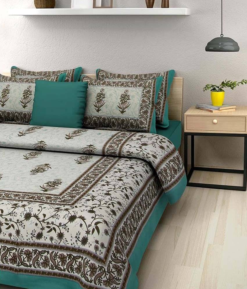 Bombay Spreads Cotton Double Bedsheet ( Multi )