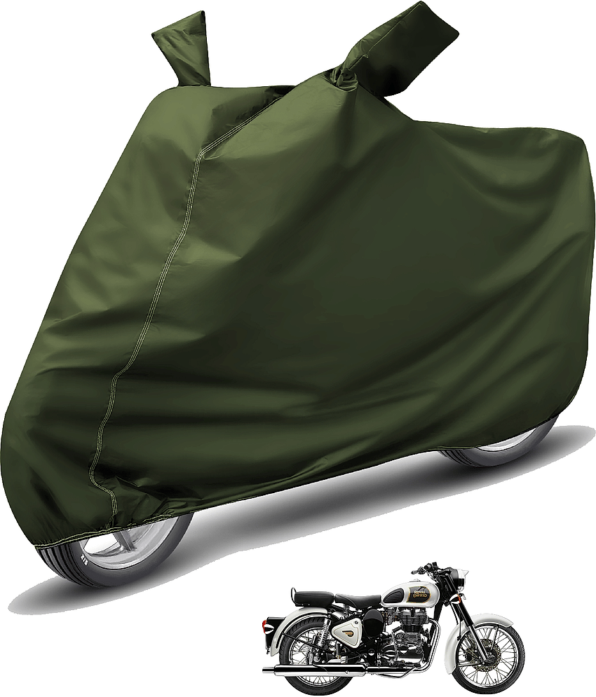 Caronix Bike Body Cover for Royal Enfield Classic 350 ( Pack of 1 ) , Green