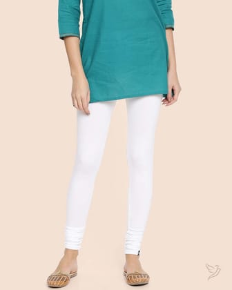 Viscose Churidar Legging - White Plus-S / White Plus