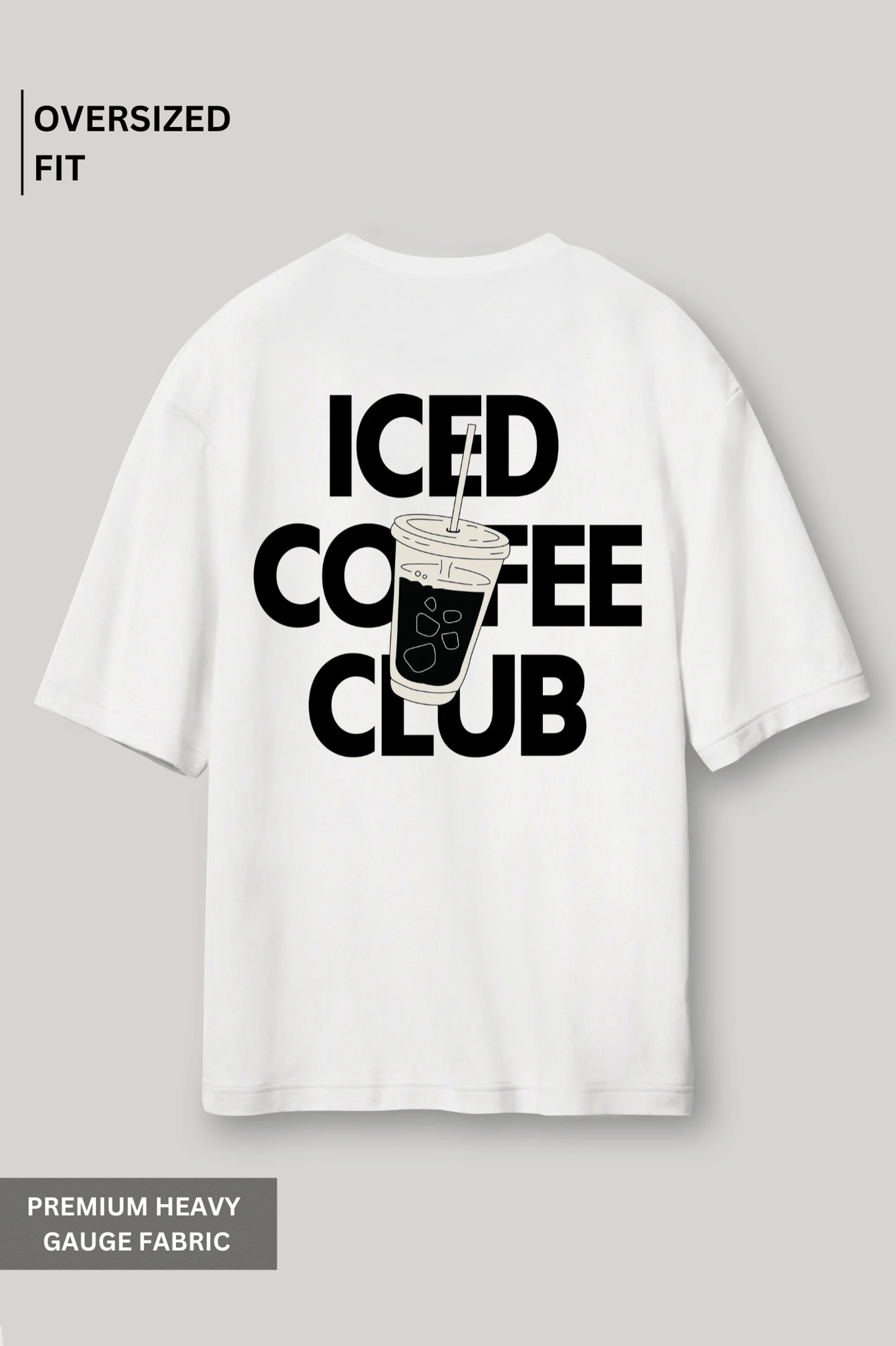 Iced Coffee Club - Oversized T-Shirt-XS