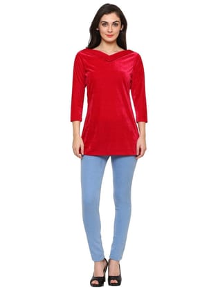 Klamotten Women's Velvet full Sleeves Top WD6C
