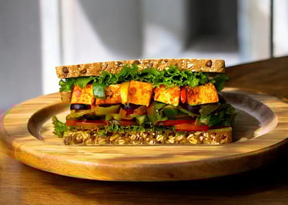 Punjabi Tawa Paneer Tikka Sandwich