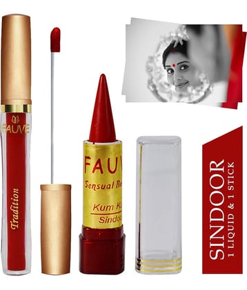 Fauve Waterproof & Long Lasting Red Sindoor Stick on Pack of 2 10 g