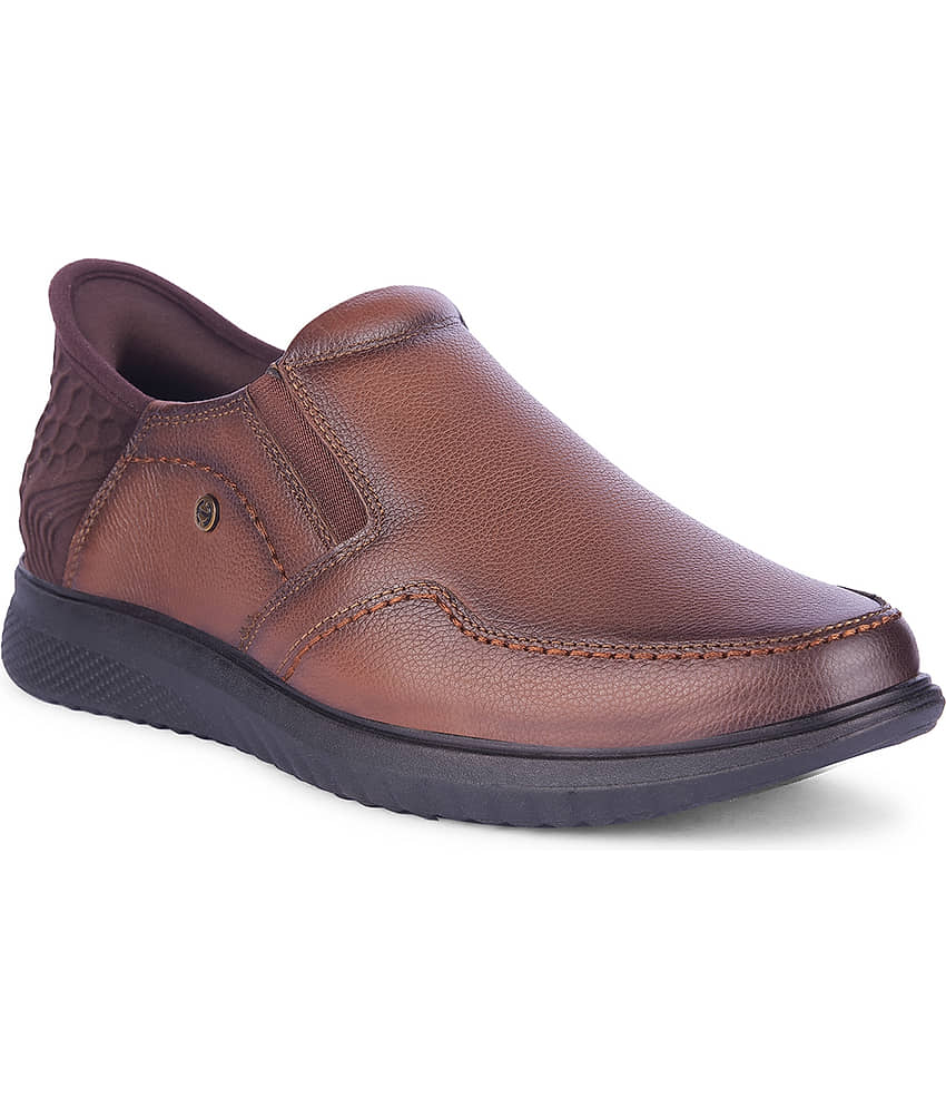 Liberty Brown Men's Slip On Formal Shoes