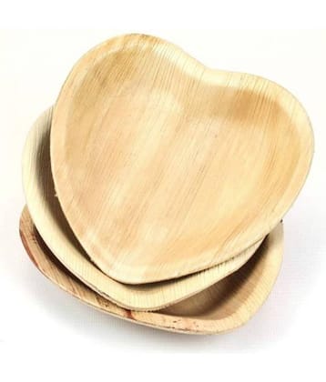 Agri Club Areca Leaves 6.5 Inch Heart Shape Disposable Bowl (Set of 25)
