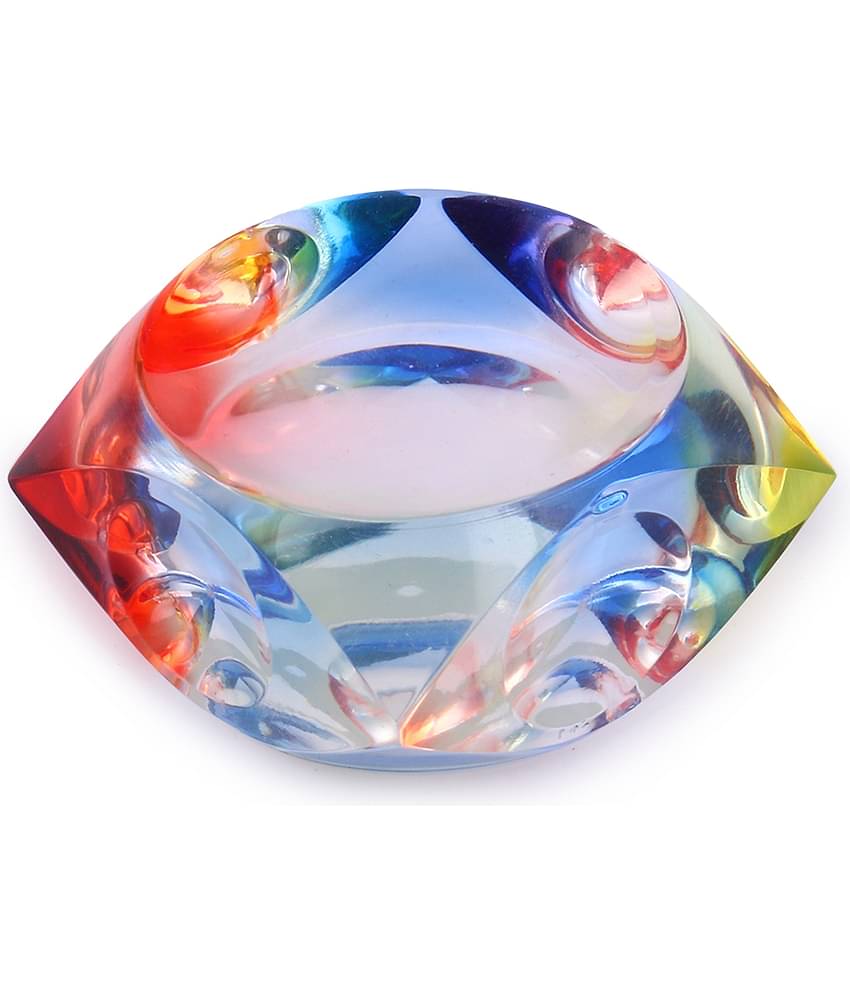 Rasper Beautiful Multicolor Acrylic Paperweight Stylish Rainbow Paper Weight for Office Study Table Gifting Multipurpose Paper Weight (2x2x1.25 Inches) -Pack Of 2 Pcs