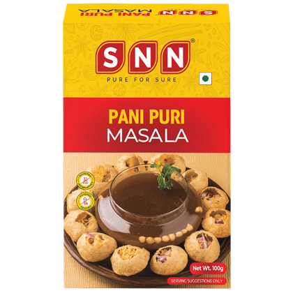 SNN Pani Puri Masala - Flavourful & Rich Aroma, 100 g Box