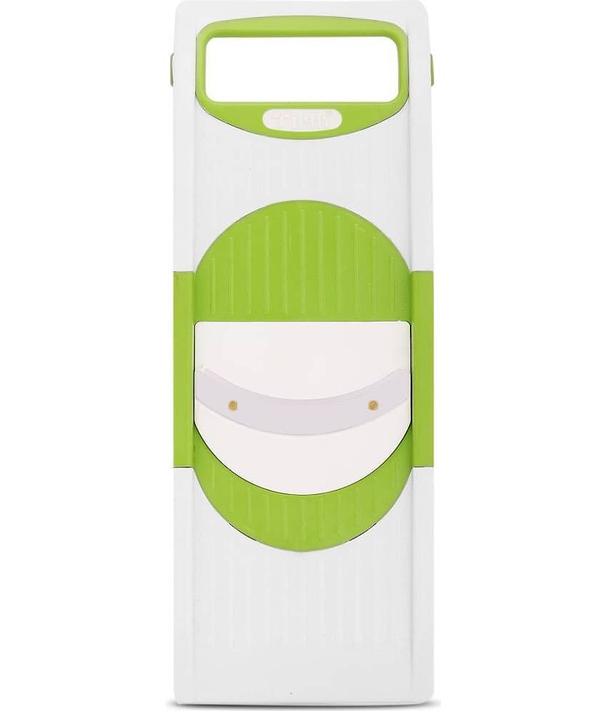 HomePro - Multipurpose 6 in 1 Stainless Steel blades Grater and Slicer | Vegetable Cutter | Salad Cutter | Fruits Cutter | Cheese Grater | French Fries Cutter | (Green)