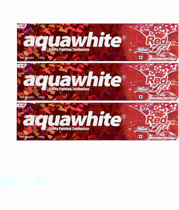 aquawhite Whitening Toothpaste Gel Pack of 3