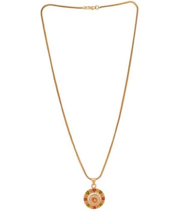 Jewar Mandi - Golden Pendant ( Pack of 1 )