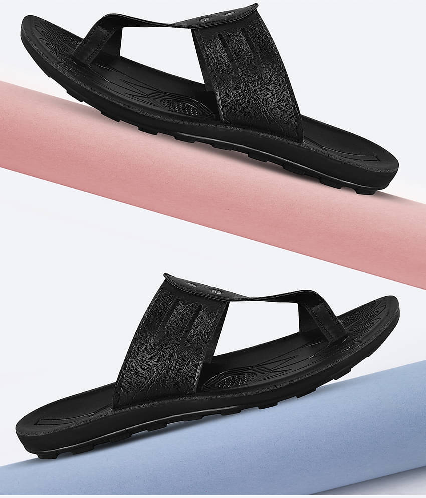 PUPINE Black Men's Thong Flip Flop