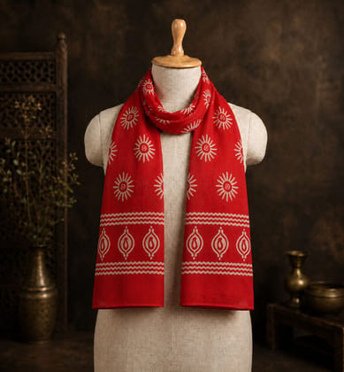 Handcrafted Batik Mulmul Cotton Stole