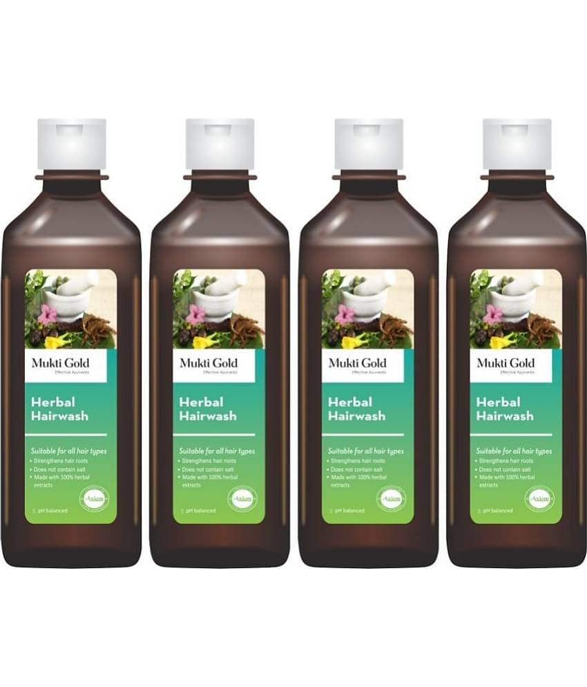 Axiom Muktigold Herbal Hairwash 200Ml(Pack Of 4)