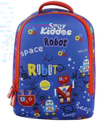 Smily  kiddos 15 Ltrs Blue Polyester College Bag - Blue