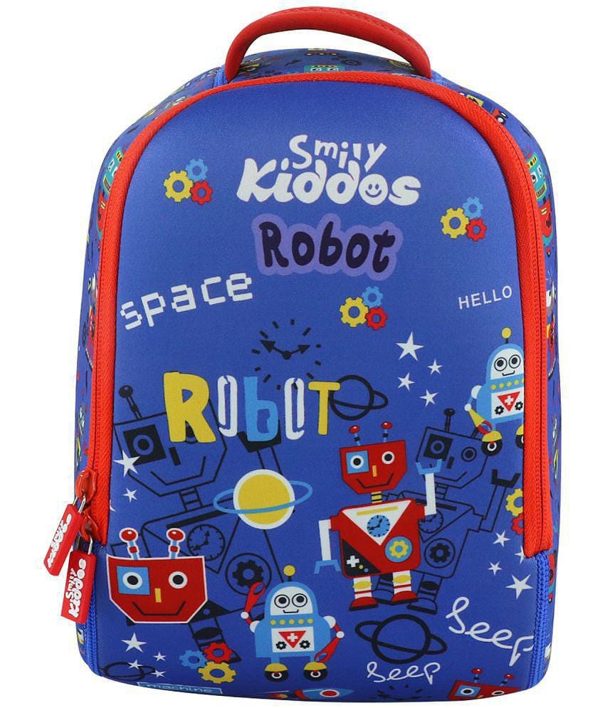 Smily  kiddos 15 Ltrs Blue Polyester College Bag - Blue