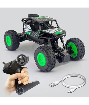 NHR - Green Plastic Car ( Pack of 1 )