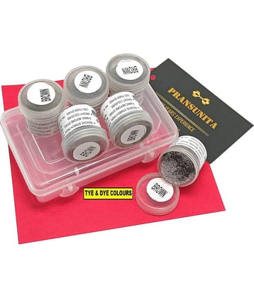 PRANSUNITA Other Tie & Dye Textile Pigment Powder Colors, Pack of 6 ( Pack of 6 )