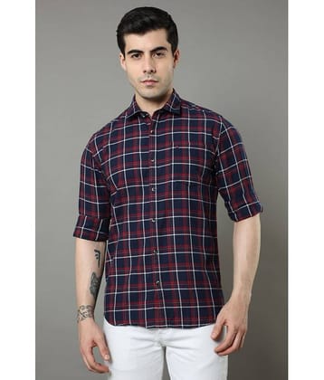 Cool Colors - Navy 100% Cotton Slim Fit Men's Casual Shirt ( Pack of 1 )